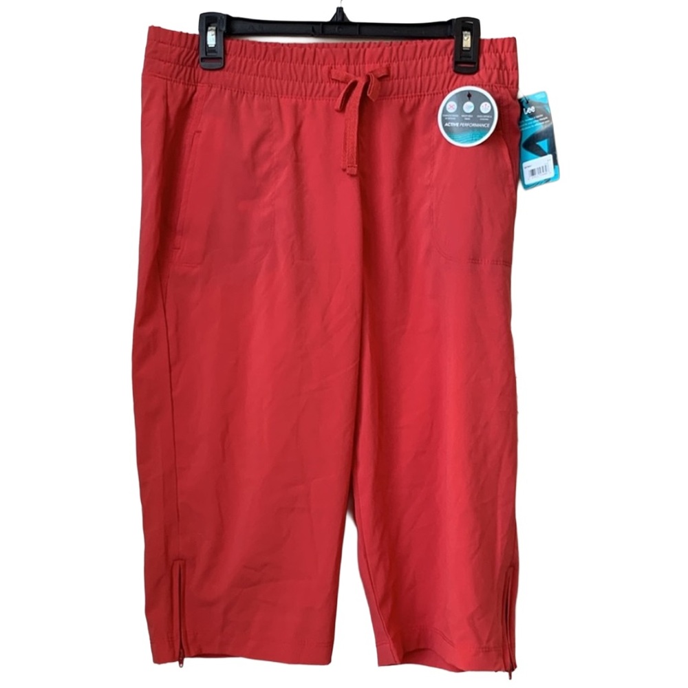 LEE Women’s Coral Red Ultralight Stretch Swim Shorts Size: 8